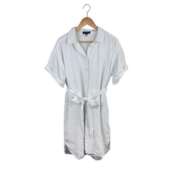 J. Crew Capitaine Linen Shirt Dress - Picture 2 of 6